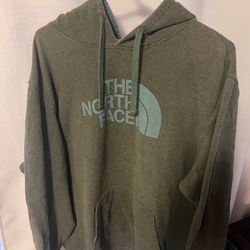 The Northface green hood as 2xl